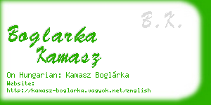 boglarka kamasz business card